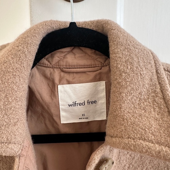 Wilfred Free Aritzia Brown Wool Coat - Picture 3 of 3